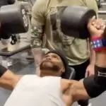 Watch Rapper Method Man do 120lb Incline Dumbbell Press for 10 reps