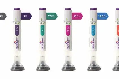 Six Mounjaro dose pens