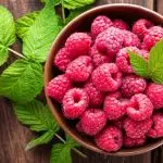 Raspberry in a bowl