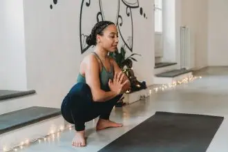 Yogi squat is a hip-opening yoga pose you should add to your practice as soon as possible