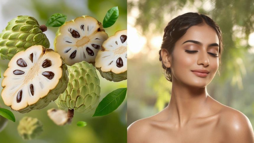 Using custard apple on your skin will give you an instant glow