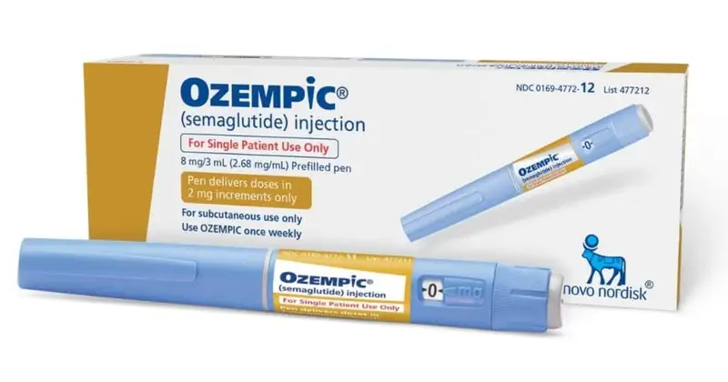 An Ozempic box and pen