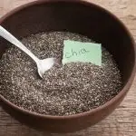 chia seeds in a bowl