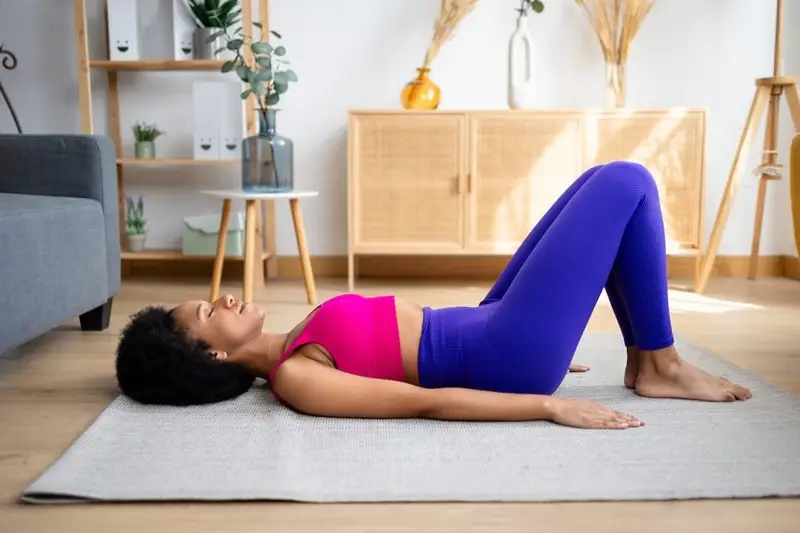 Get maximum relaxation with this 20-minute yoga flow that can be done completely lying down.