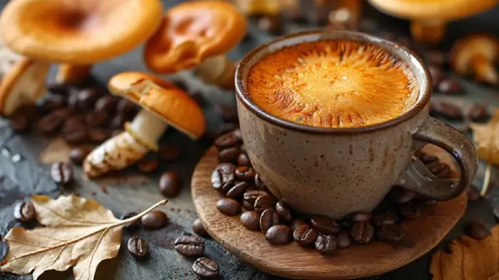 Mushroom coffee