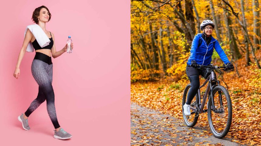 Cycling or walking: Which exercises reduce belly fat?