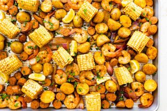 Easy sheet bread shrimp boiling